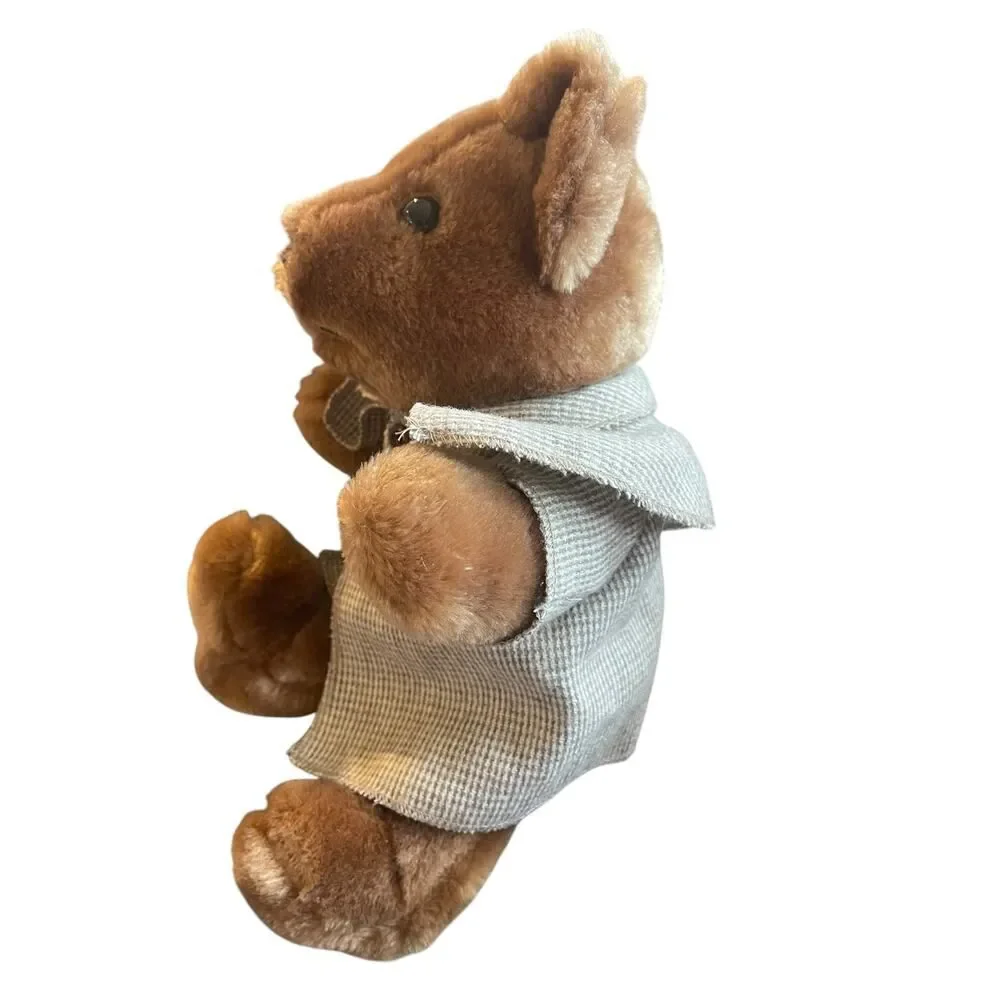 Vintage 1983 Trudy Teddy Bear Sherlock Holmes (no hat or magnifying glass)